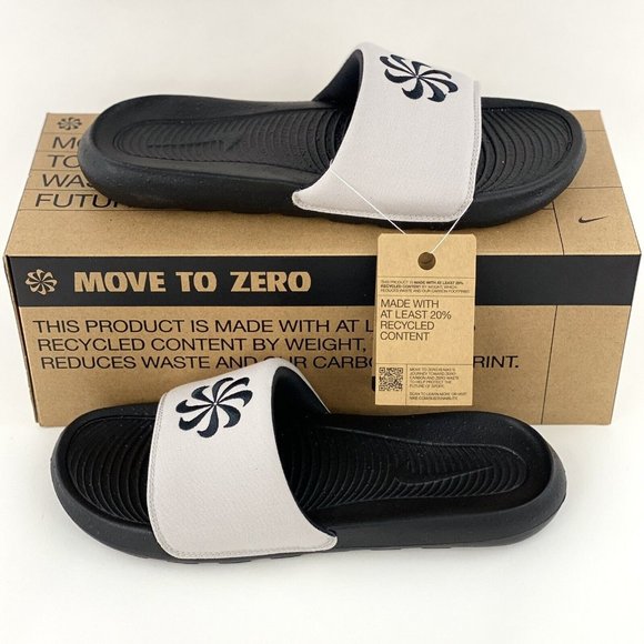 Nike Other - NEW Nike Victori One Next Nature Men's Slides Sandals Black Gray Slip On